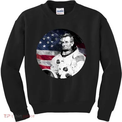 Abe Lincoln Astronaut Kids Sweatshirt