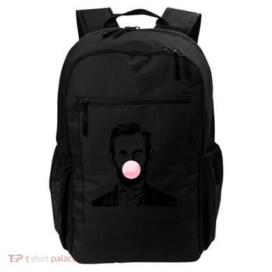 Abe Lincoln Blowing Bubble Gum Backpack