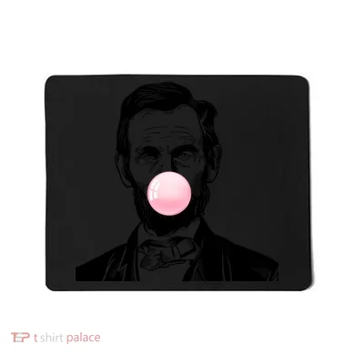 Abe Lincoln Blowing Bubble Gum Mousepad