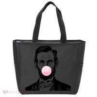Abe Lincoln Blowing Bubble Gum Tote Bag thumb 0