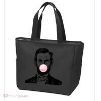 Abe Lincoln Blowing Bubble Gum Tote Bag thumb 3