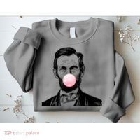Abe Lincoln Blowing Bubble Gum Sweatshirt thumb 2