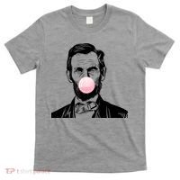 Abe Lincoln Blowing Bubble Gum T-Shirt thumb 0