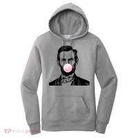 Abe Lincoln Blowing Bubble Gum Women's Hoodie thumb 0