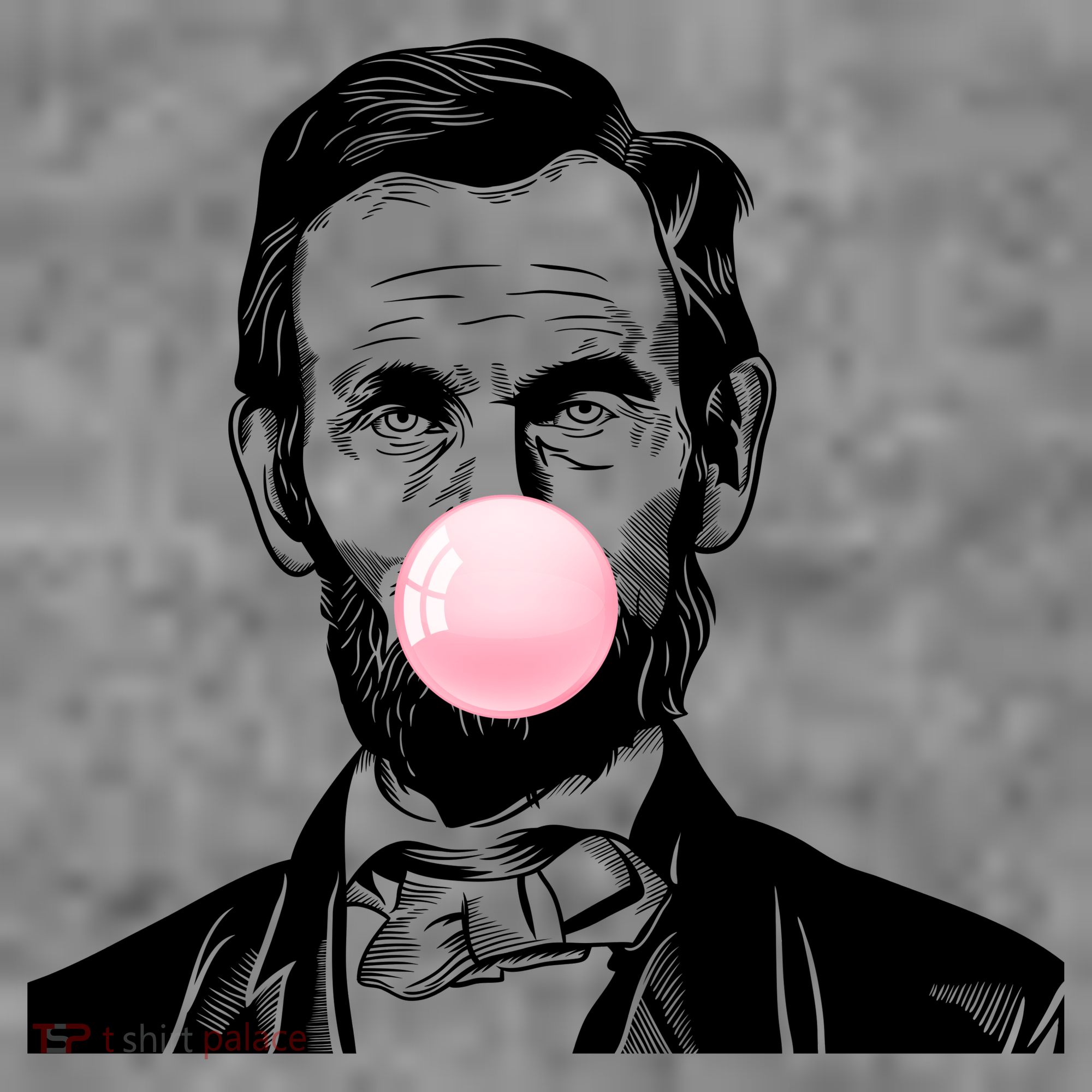 Abe Lincoln Blowing Bubble Gum Women's Tank Top