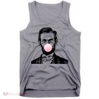 Abe Lincoln Blowing Bubble Gum Tank Top thumb 0