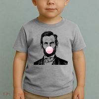 Abe Lincoln Blowing Bubble Gum Toddler T-Shirt thumb 2