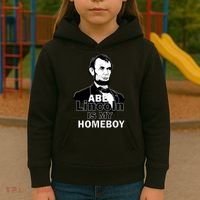 Abe Lincoln Is My Homeboy Kids Hoodie thumb 3