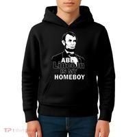 Abe Lincoln Is My Homeboy Kids Hoodie thumb 4