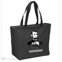 Abe Lincoln Is My Homeboy Tote Bag thumb 2