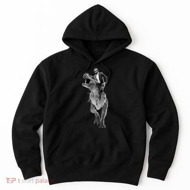 Abe Lincoln Riding A Dinosaur Hoodie