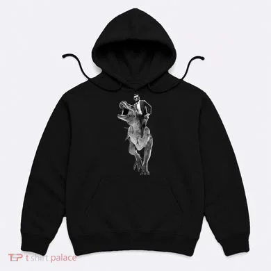 Abe Lincoln Riding A Dinosaur Hoodie