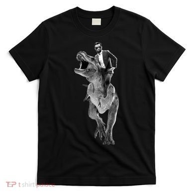 Abe Lincoln Riding A Dinosaur T-Shirt