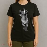 Abe Lincoln Riding A Dinosaur T-Shirt thumb 4