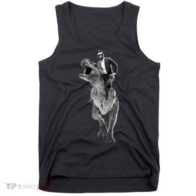 Abe Lincoln Riding A Dinosaur Tank Top