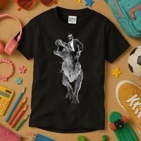 Abe Lincoln Riding A Dinosaur Kids T-Shirt thumb 3