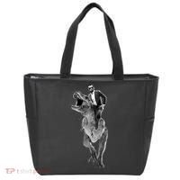 Abe Lincoln Riding A Dinosaur Tote Bag thumb 0