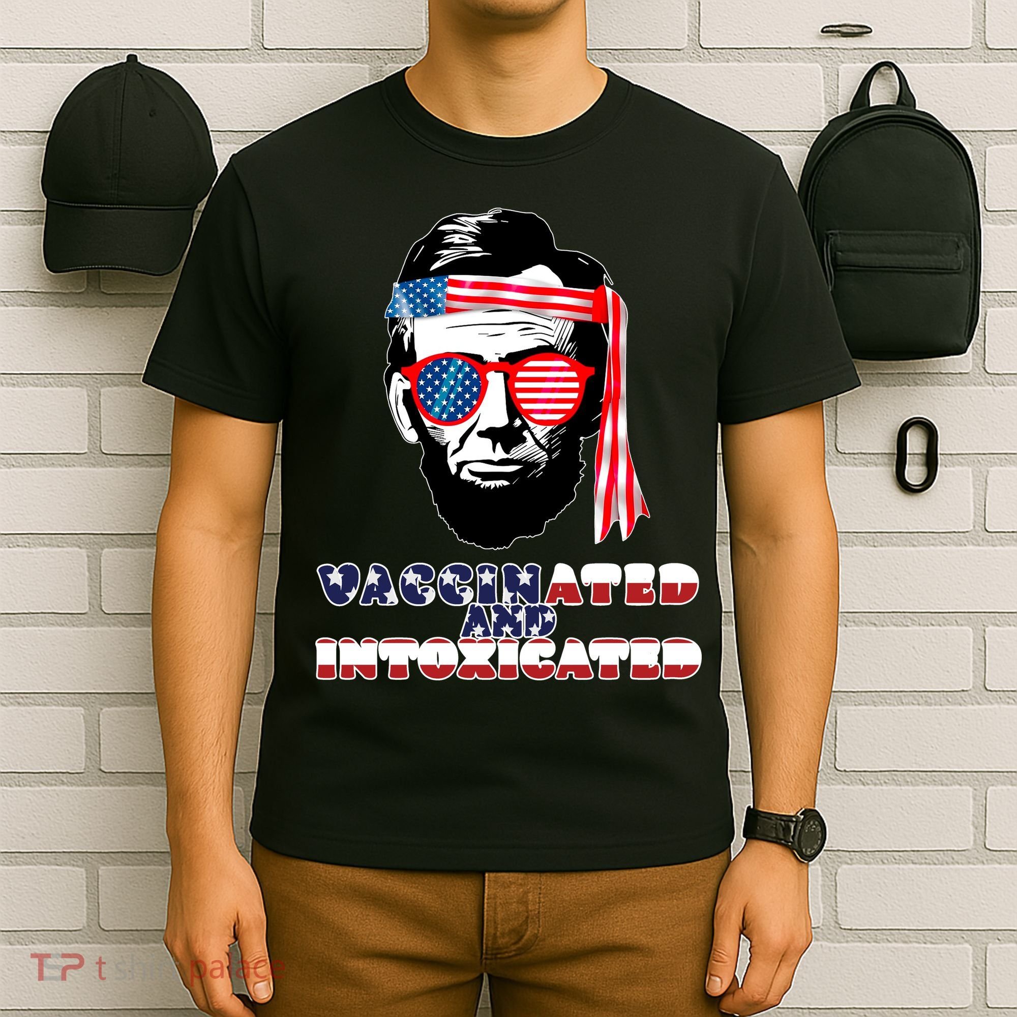 Abe Lincoln Vaccinated & Intoxicated T-Shirt