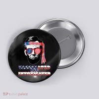 Abe Lincoln Vaccinated & Intoxicated Button thumb 0