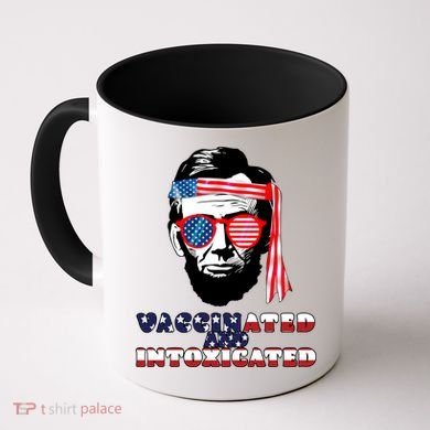 Abe Lincoln Vaccinated & Intoxicated Coffee Mug