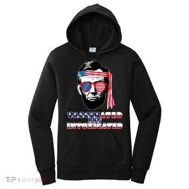 Abe Lincoln Vaccinated & Intoxicated Women's Hoodie