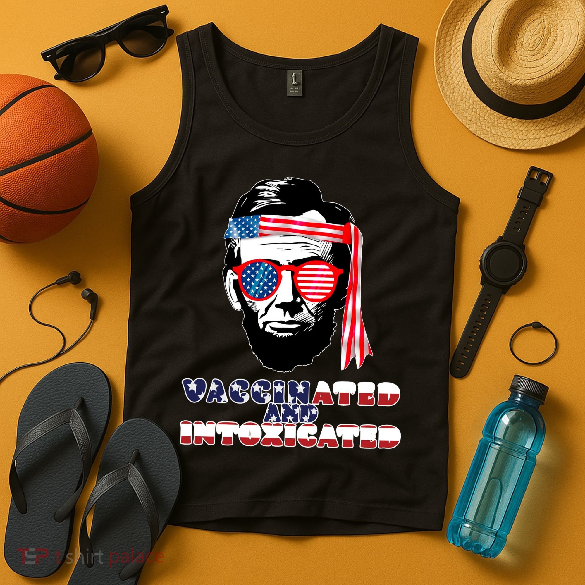 Abe Lincoln Vaccinated & Intoxicated Tank Top