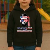 Abe Lincoln Vaccinated & Intoxicated Kids Hoodie thumb 3