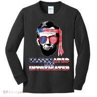 Abe Lincoln Vaccinated & Intoxicated Kids Long Sleeve Shirt thumb 0