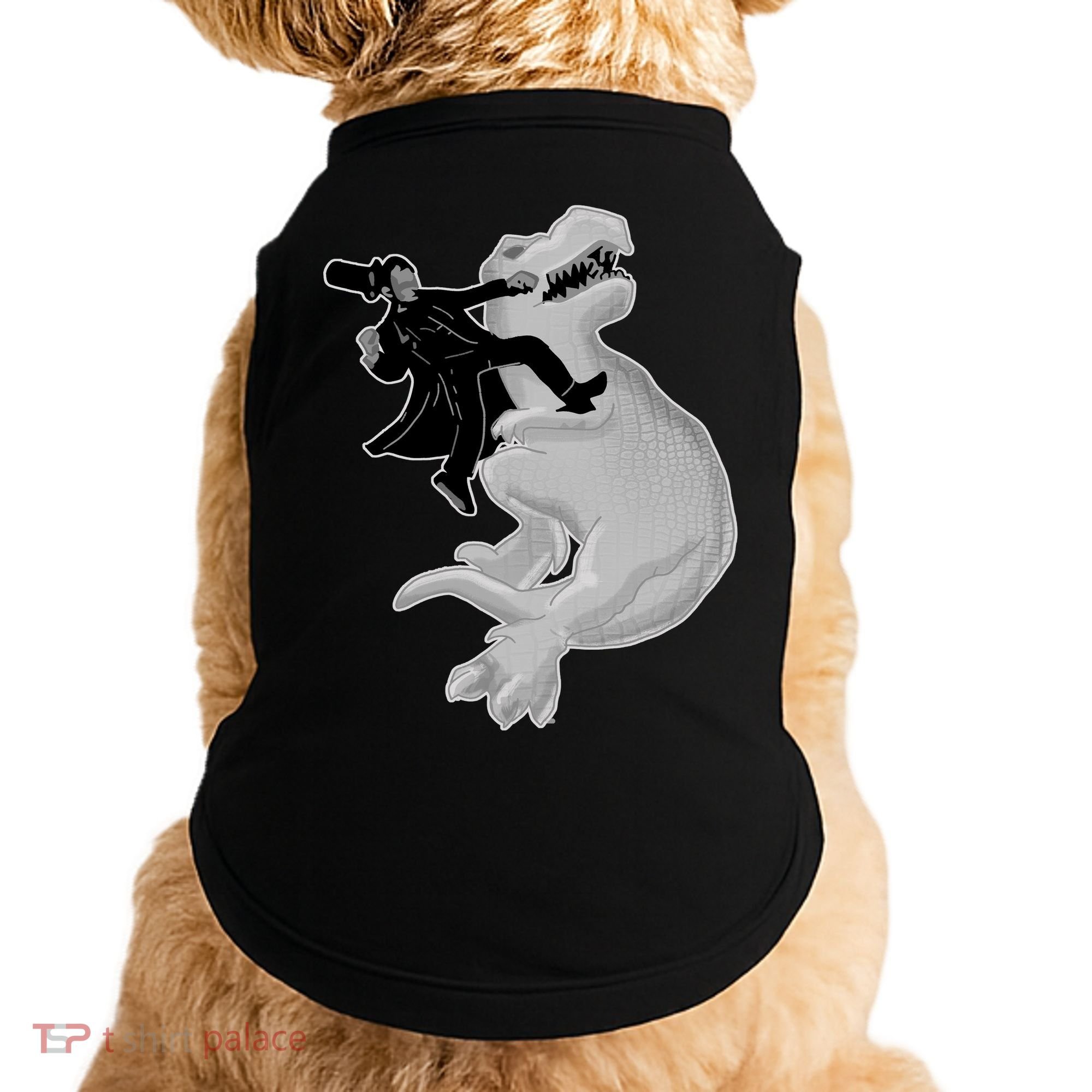 Abe Vs T-Rex Doggie Tank