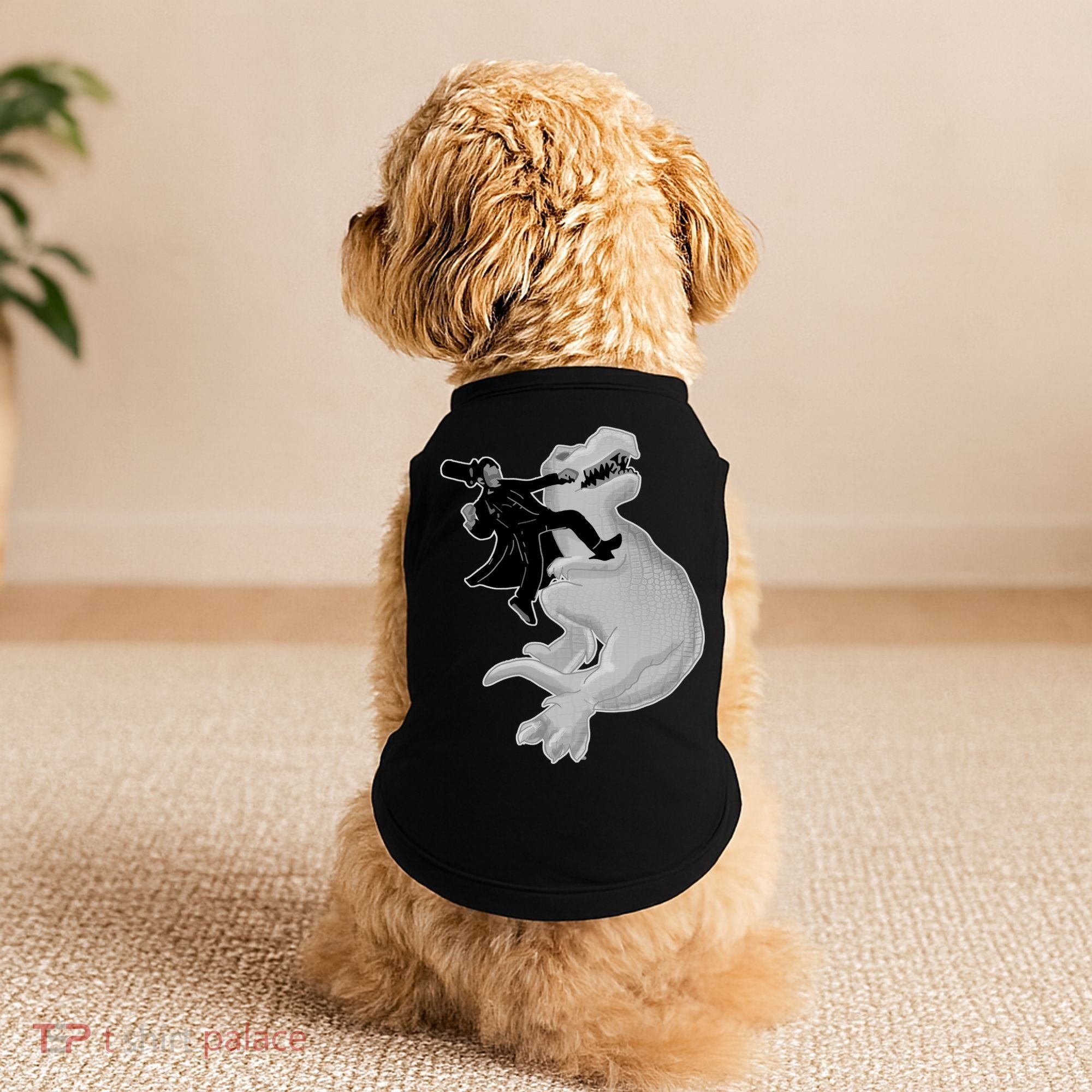 Abe Vs T-Rex Doggie Tank
