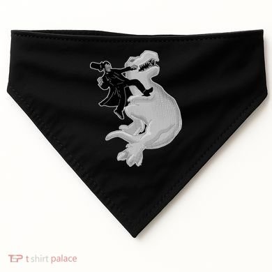 Abe Vs T-Rex USA-Made Doggie Bandana