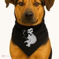 Abe Vs T-Rex USA-Made Doggie Bandana thumb 1
