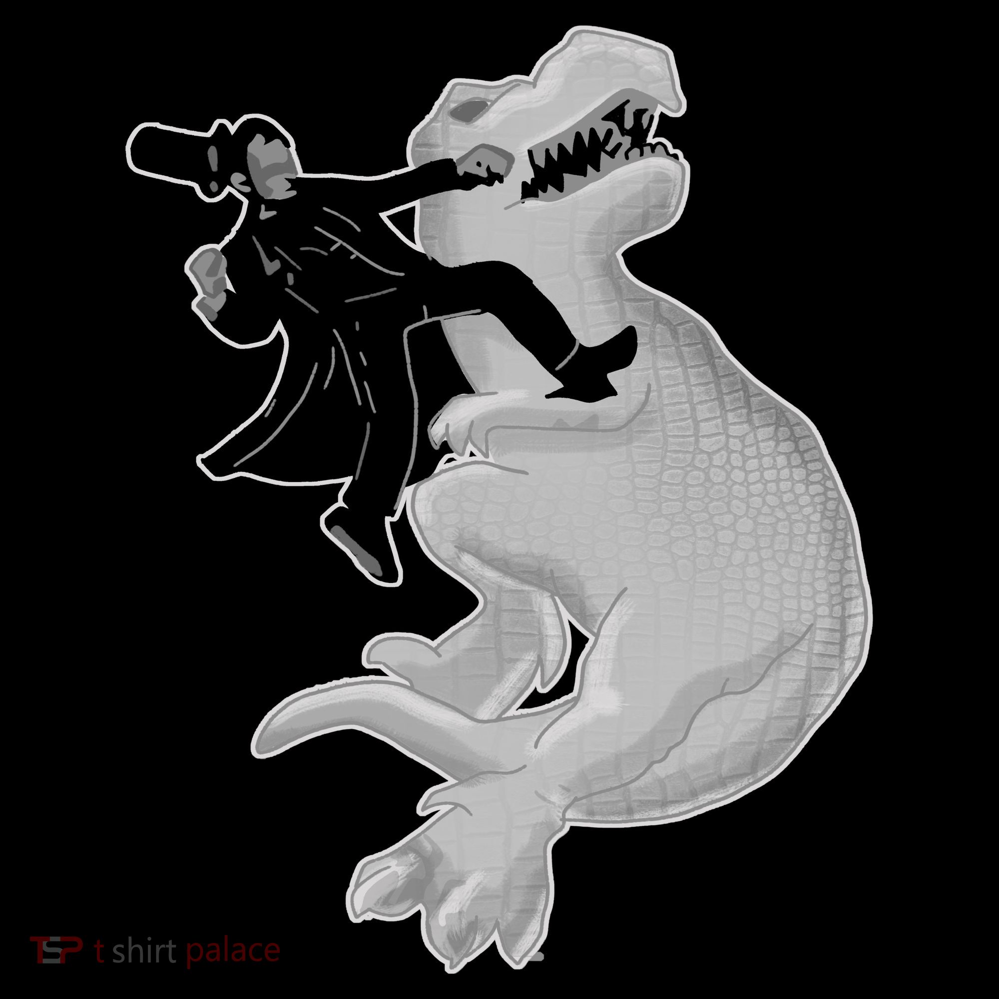 Abe Vs T-Rex Long Sleeve Shirt