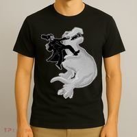 Abe Vs T-Rex T-Shirt thumb 3