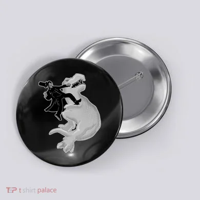 Abe Vs T-Rex Button