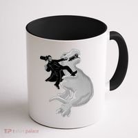 Abe Vs T-Rex Coffee Mug thumb 1