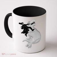 Abe Vs T-Rex Coffee Mug thumb 0