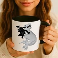 Abe Vs T-Rex Coffee Mug thumb 3