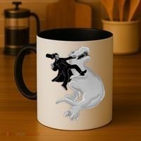 Abe Vs T-Rex Coffee Mug thumb 4
