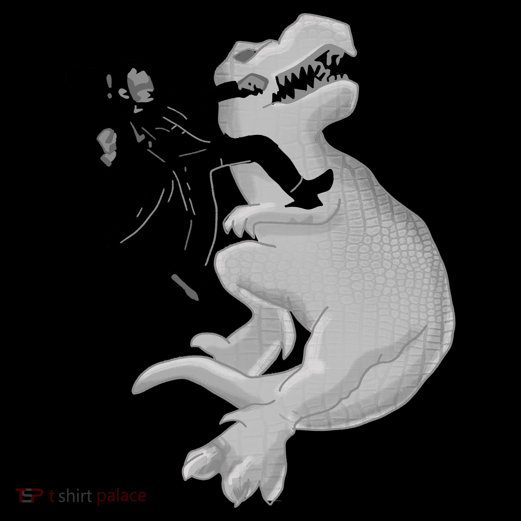 Abe Vs T-Rex Coffee Mug