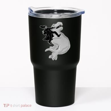 Abe Vs T-Rex Tumbler