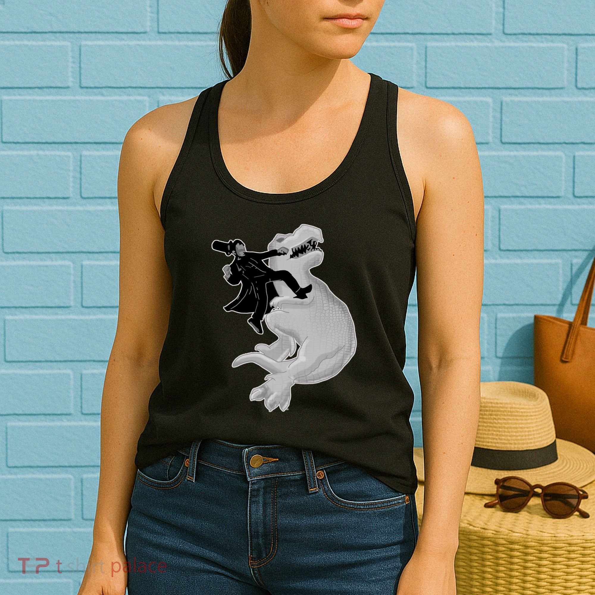 Abe Vs T-Rex Women's Tank Top
