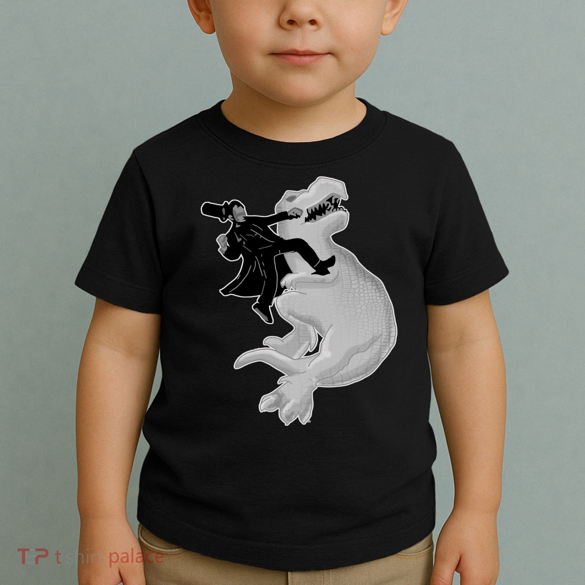 Abe Vs T-Rex Toddler T-Shirt