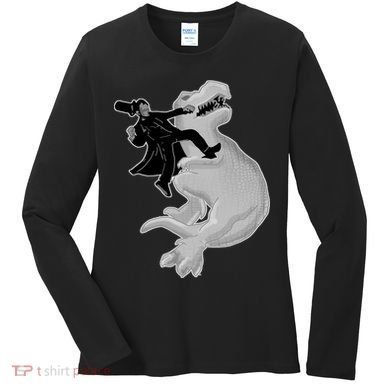 Abe Vs T-Rex Women's Long Sleeve Shirt