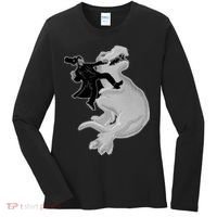 Abe Vs T-Rex Women's Long Sleeve Shirt thumb 0
