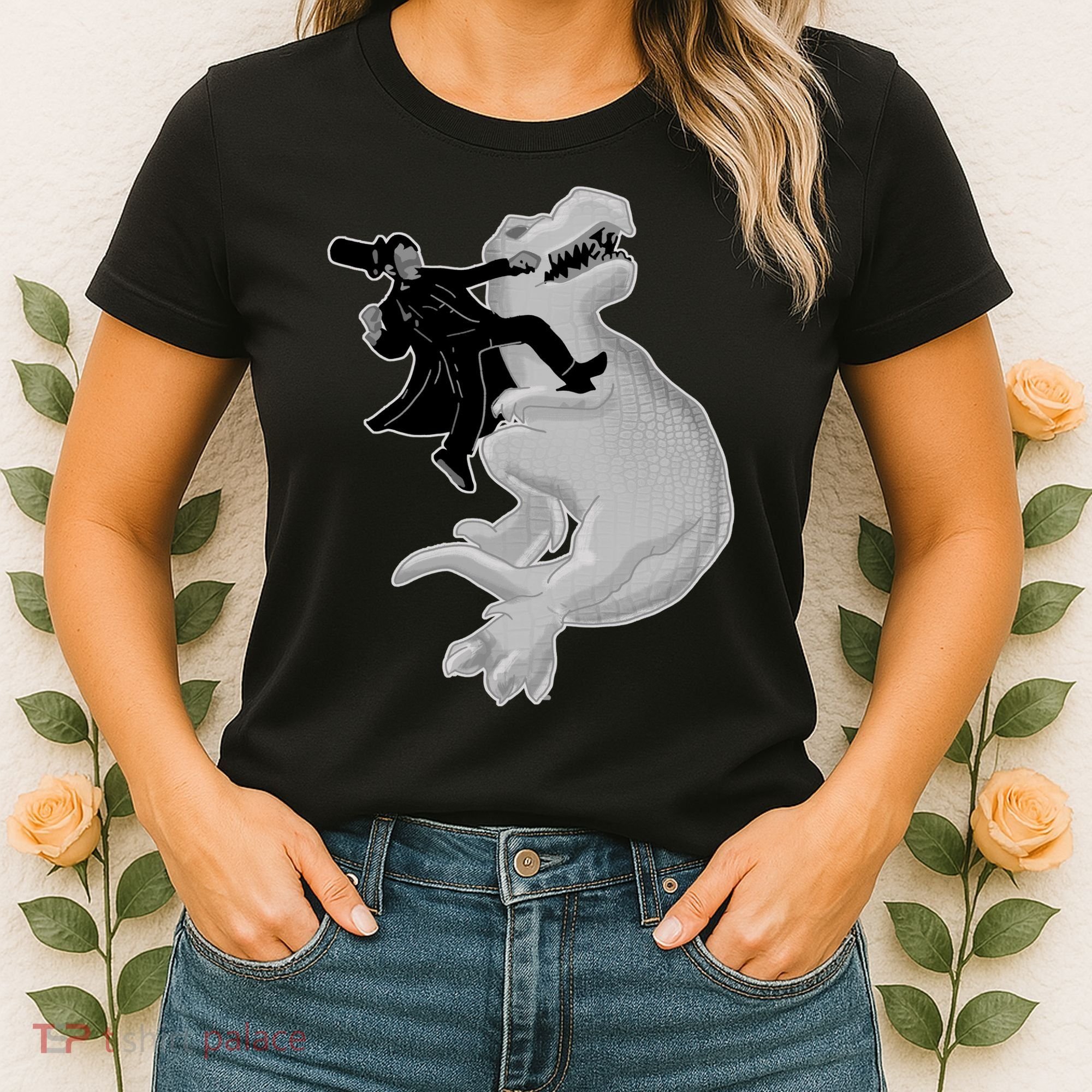 Abe Vs T-Rex Women's T-Shirt