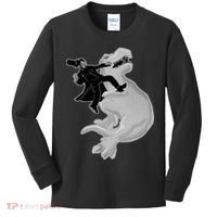 Abe Vs T-Rex Kids Long Sleeve Shirt thumb 0