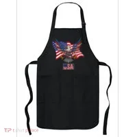 American Bald Eagle Usa Flag Apron thumb 0