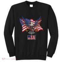 American Bald Eagle Usa Flag Sweatshirt thumb 0