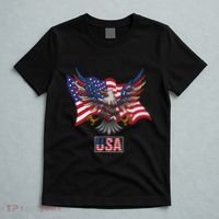 American Bald Eagle Usa Flag T-Shirt thumb 5